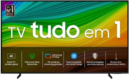 Samsung Smart TV 50" QLED 4K 50Q60D - Tecnologia de Pontos Quânticos, Design AirSlim